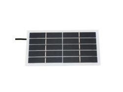 Panel solar de 2 W y 5 V con puerto CC, bricolaje, resistente al agua, para batería de 3,7 V, color negro