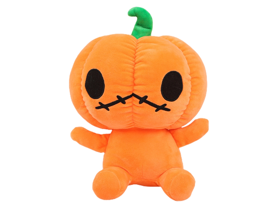 Lindo muñeco de peluche naranja de Halloween