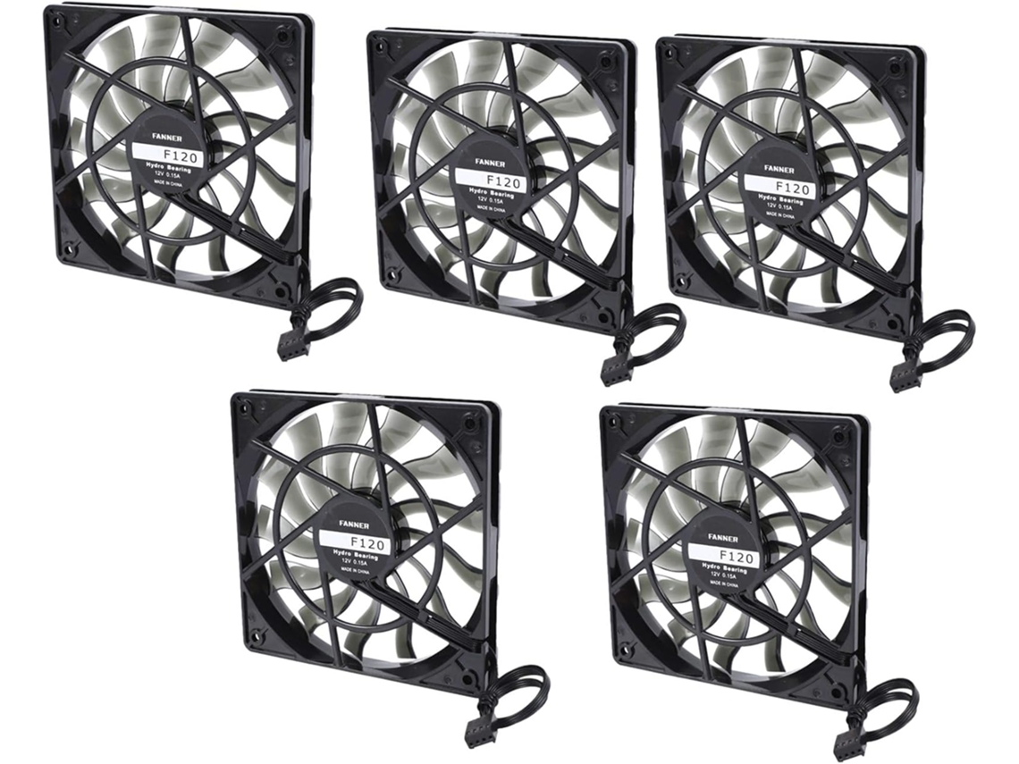 5x Delgado 12 Mm Grosor 120x120x12mm 12v Host Para Computadora De Escritorio