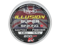 Monofilamento Super Sinking 200 M Transparente 0.220 Mmkolpo