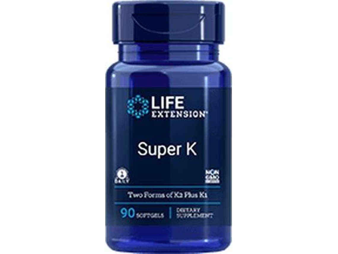 Complemento Alimentar LIFE EXTENSION Super K (90 pérolas)