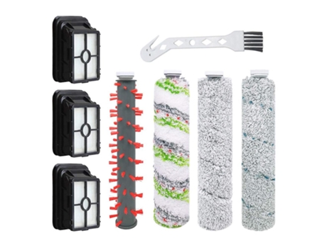 Conjunto de filtros de rolos de pincel para bissell pacote com 5 rolos de pincel + 3 filtros