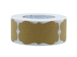 300 etiquetas de papel kraft natural para regalos y decoración.