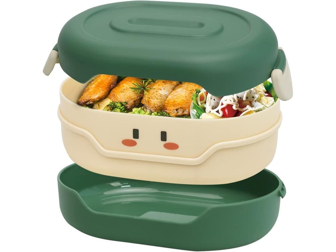 Fiambrera Bento Para Almuerzos, A Prueba De Fugas, Portátil Y Apta Para Microondas.