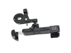 Soporte Ajustable Antichoque De 360 Grados Para Teléfono Móvil Con Bloqueo Rápido Para Motocicleta Y Bicicleta - Negro