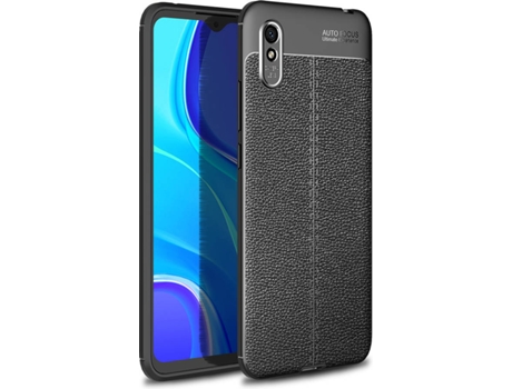Carcasa Xiaomi Redmi 9A Rugged Leather Negro