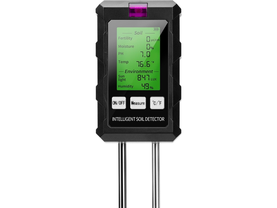 Medidor Suelo 6 En 1 Ph Humedad Luz Temperatura
