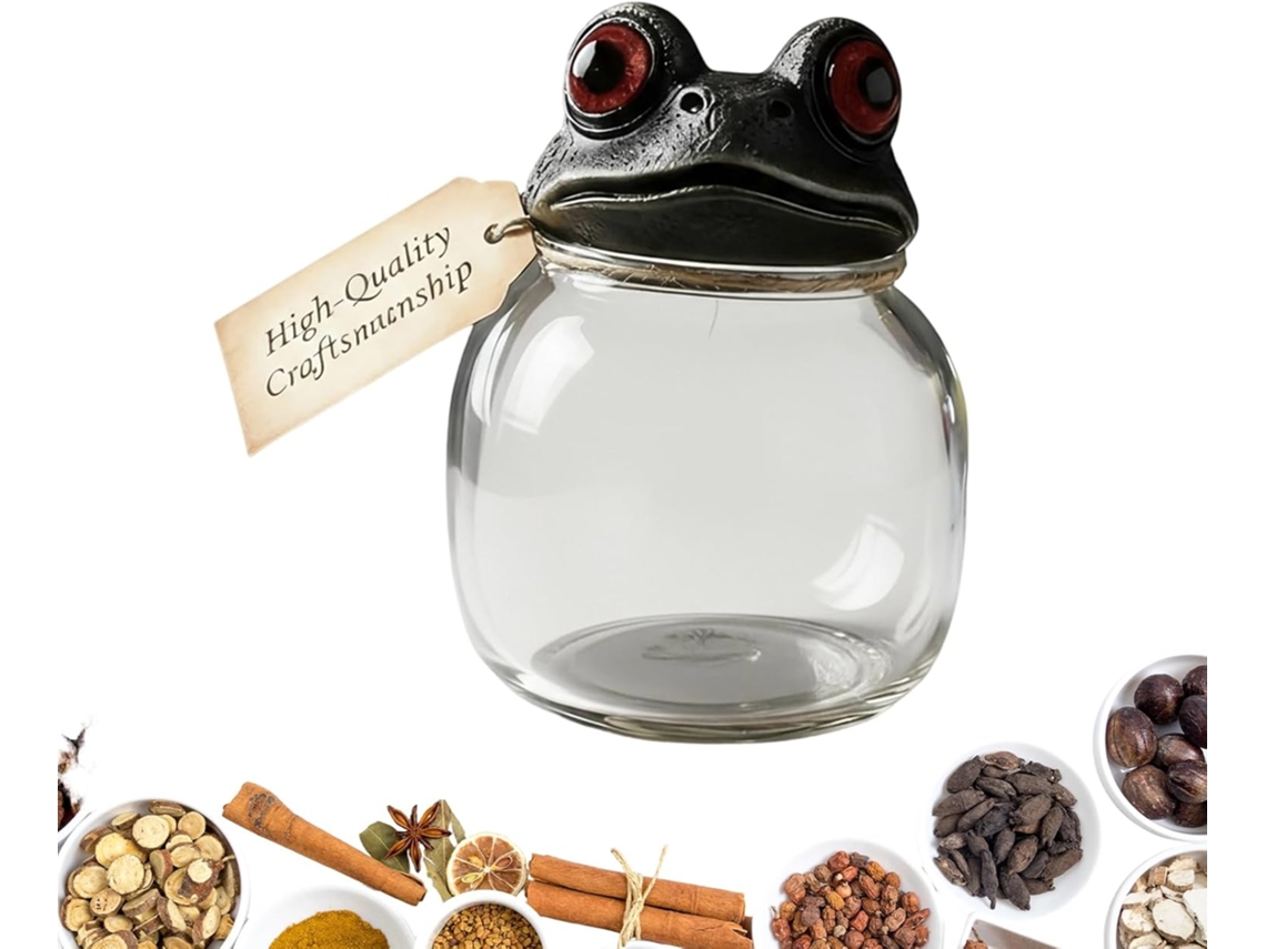 Tarros de cristal Slowmoose con diseño de rana, para almacenamiento en la cocina, decorativos.