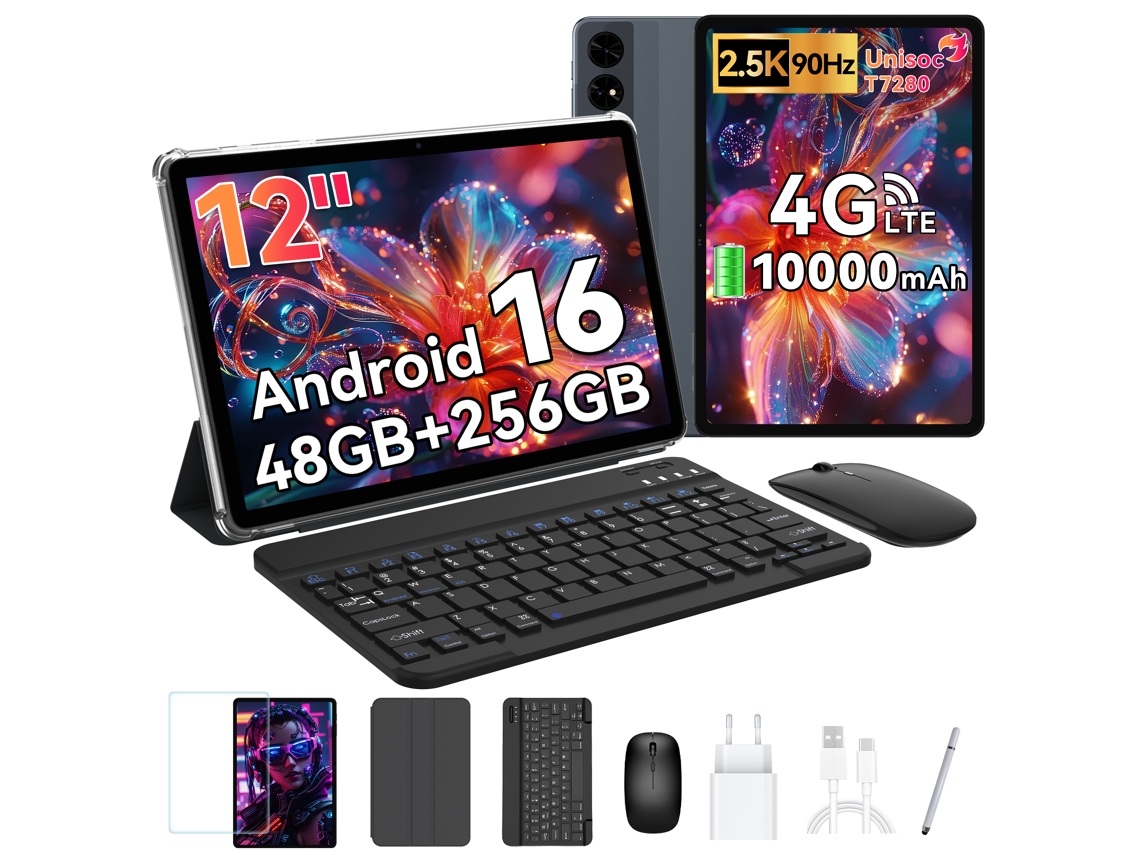 Tablet T60 Inclui Conjunto De Acessórios (12'' - 48 GB - 256 GB - Gris)