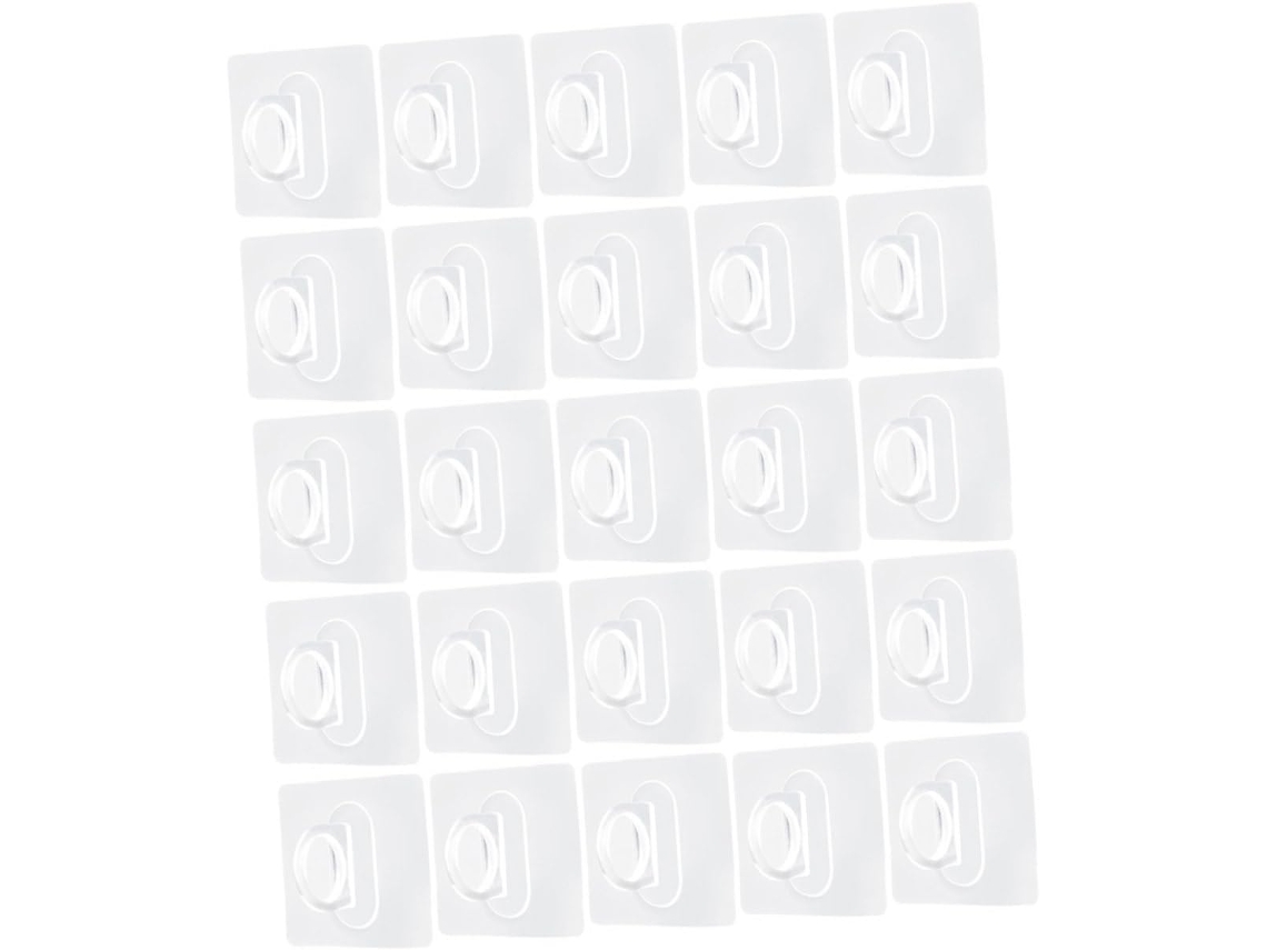 25piezas Gancho Adhesivo Multifuncional Barra Cortina
