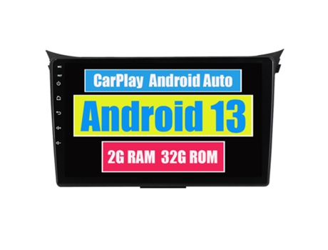 Autoradio Multimedia ROVERONE para Hyundai i30 II 2 GD 2011 - 2017 CarPlay Android Coche Radio Bluetooth Navegación