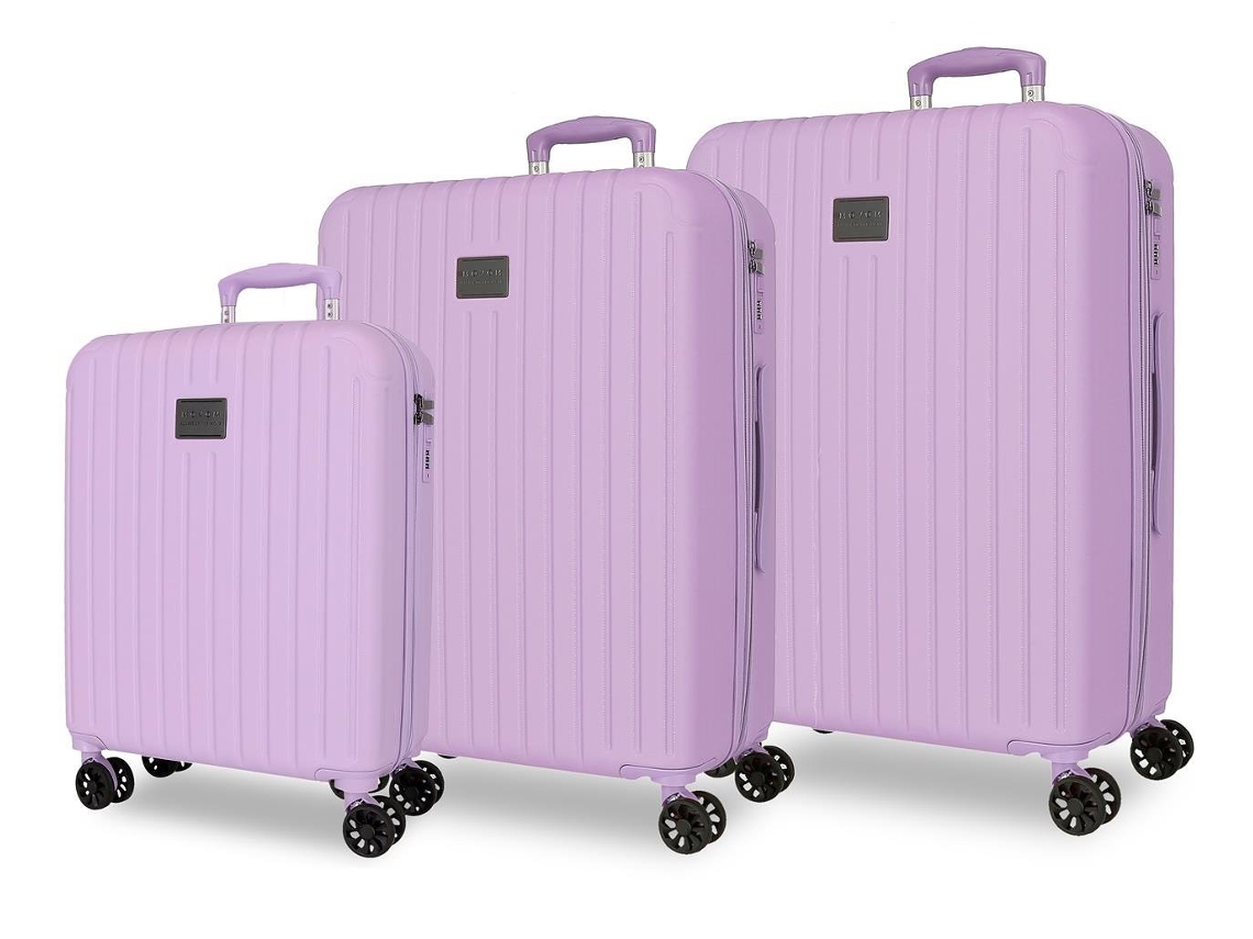 Juego de maletas MOVOM Timber Lilac (53x78x31cm 128l)