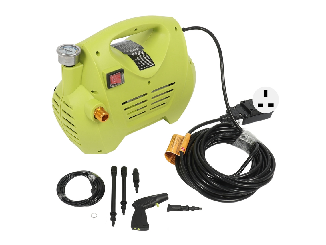 Hidrolavadora eléctrica de alta potencia, automática y ajustable para coches, suelos y paredes.