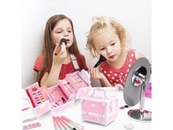 Kit De Maquillaje Para Niñas, Juega Con Maquillaje, Caja De Maquillaje De Princesa, Seguro Y No Tóxico, Regalo De Navidad O Cumpleaños.