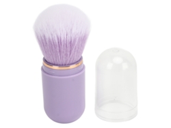 Pincel Para Poeira De Unhas Em Forma De Cápsula Portátil Retrátil De Fibra Artificial Roxo Para Blush