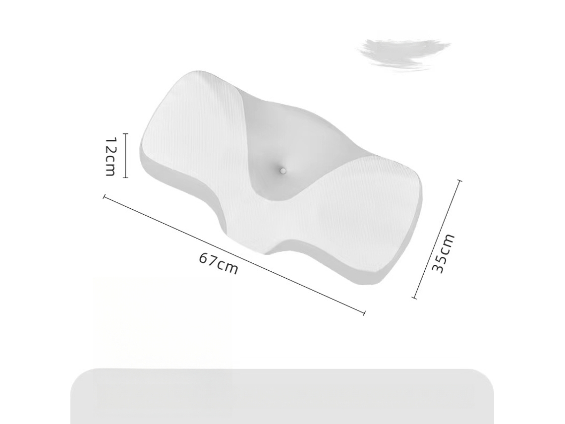 Almohada Cervical Ergonómica De Espuma Viscoelástica Para Aliviar El Dolor De Cuello (gris) Cuich