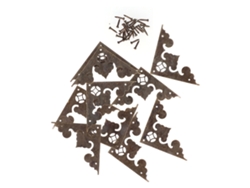 Protectores De Esquina Triangulares De Hierro Antiguo Para Armarios Y Cajas - Duraderos Y Fáciles De Instalar - Juego De 10 Unidades