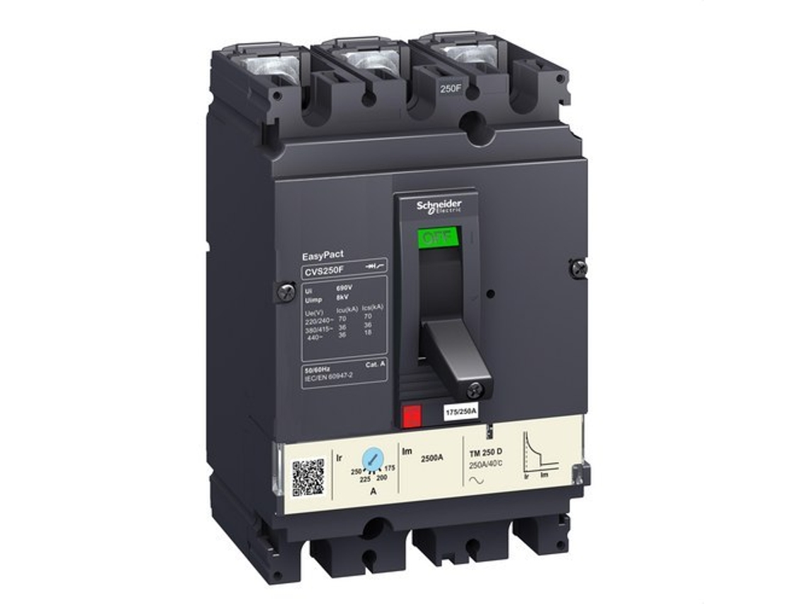 Magnetotérmico CVS250F TM250D 3P 3R SCHNEIDER ELECTRIC
