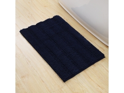 Alfombra de Baño LUUCOZK Antideslizantes Absorbentes Decoración Baño Secado Poliéster Azul (50x153cm)