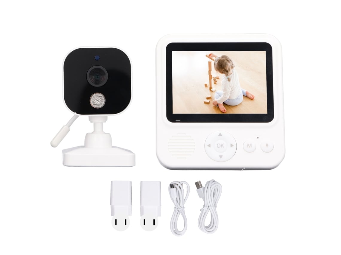 Monitor Para Bebés Con Cámara Y Sonido, Visión Nocturna, Detección De Llanto Y Pantalla De 2,8 Pulgadas.
