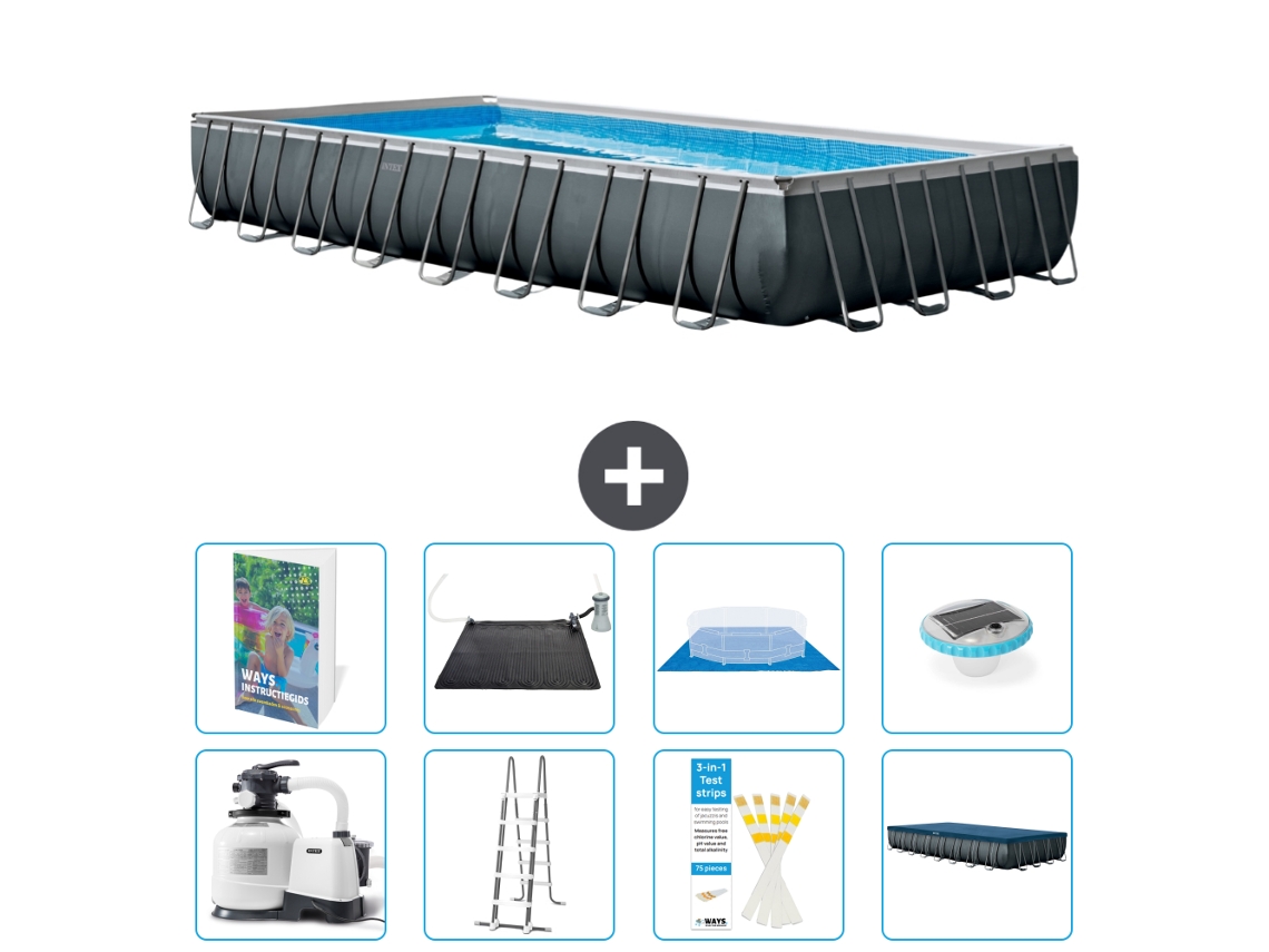 Intex Piscina Ultra Xtr Retangular - 975x488x132 Cm - 9-peças S598