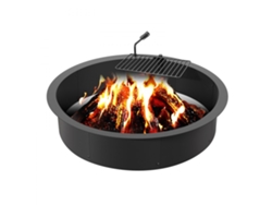 Anillo de chimenea de acero al carbono con parrilla giratoria para barbacoa Tekmaquinas