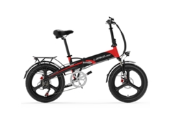 Bicicleta eléctrica plegable Lankeleisi G660 20, motor de 500 W, batería de 48 V y 20 Ah