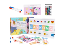 Caja Led A4 RGB con 576 Emojis/Letras antidaño |Multitudes Emojis | Ä Ö Ü Ñ y Ç Incluidas |incorporada
barra imantada| Rosa