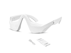 Gafas de terapia de luz roja para el área de los ojos, dispositivo de terapia de luz roja, masajeador ocular de microcorriente, removedor