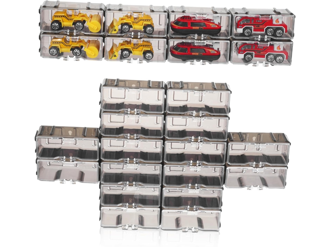 Caja Expositora Transparente De 40 Piezas Para Coches En Miniatura. Organizador.