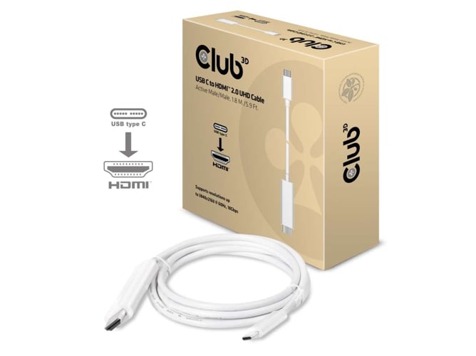 Adaptador HDMI CLUB3D (USB-C - HDMI 2.0)