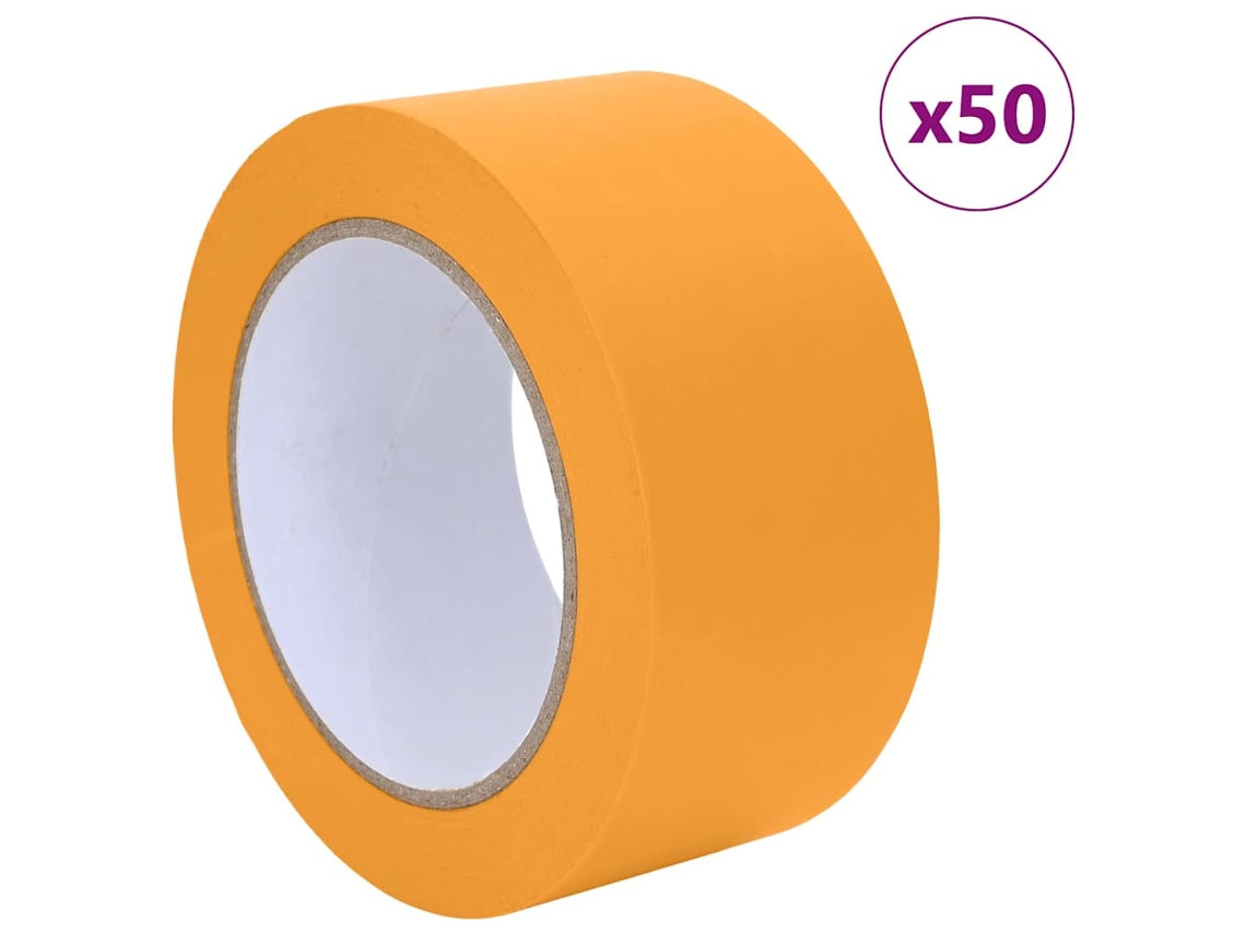 Maison Exclusive - Cintas De Enmascarar Para Pintores 50 Pcs Amarillo 50mm X 50m