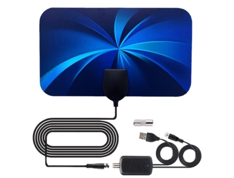 Dvb-t2 Antena digital 3600 millas Interior 4K Tv Señal de tierra Antena receptora Hd Vhf Uhf con amplificador Traje