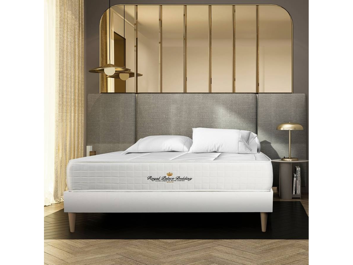Conjunto de Somier Blanco + Colchón ROYAL PALACE BEDDING Windsor