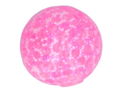 Pelota antiestrés WalshLXq para niños mayores de 3 años, pelota de descompresión apretable, color rosa.