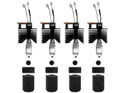 4pcs 0.6mm U1 Hotend For Snapmaker U1 Extruder,fast Heating Ceramic Hot End With Hardened Steel Nozzle 3d Printer Parts