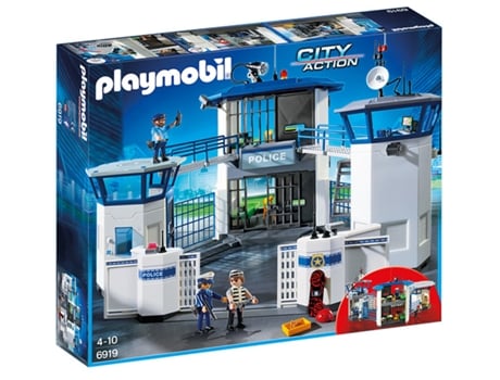 PLAYMOBIL City Action: Comisaría de policía con prisión (Edad Mínima: 4)