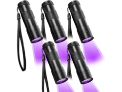 Lámpara UV Lumire Noire Lote de 5 lámparas con 12 LED 395 Nm Sensor de orina para animales Companhia Principal Al os Tacos GOKOCO
