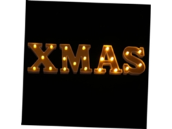 Letras Decorativas Led Luminosas De 4 Piezas Para Iluminación Nocturna Y Fiestas Románticas.