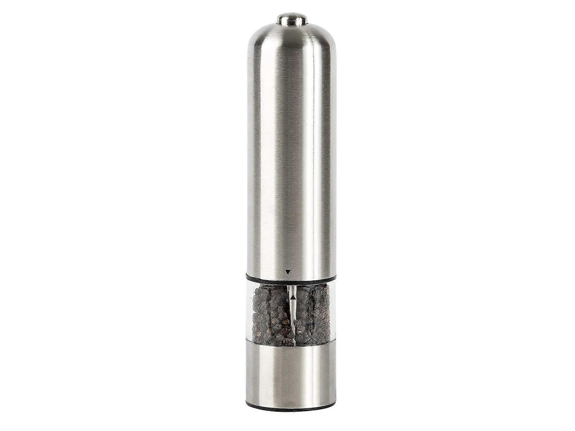 Molinillo eléctrico de sal y pimienta GOKOCO, funciona con pilas, cómodo manejo con una sola mano, base recargable con grosor ajustable.