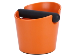 Caja de café antideslizante, color naranja, ideal para el hogar y cafeterías.
