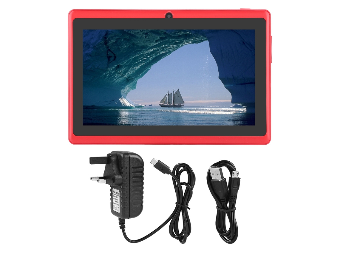Tableta compacta mini HD 7.8G ROM Quad Core Wi-Fi Bluetooth Android Rojo Dorado Claro