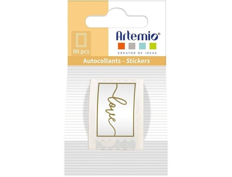 Set 80 Pegatinas ARTEMIO Love (9 x 5,2 x 5 cm)