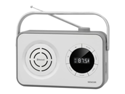 Receptor de radio FM PLL portátil con Bluetooth, USB, Micro SD y entrada auxiliar Sencor Srd 3200 W