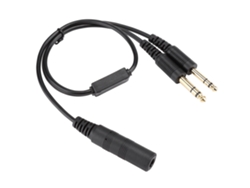 Adaptador Universal Para Auriculares De Aviación H-ga Helicopter Para Cable David Clark