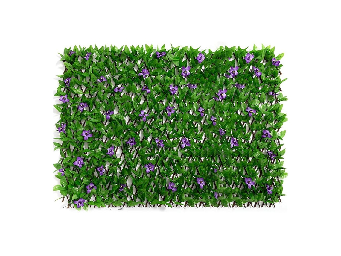 Pared decorativa de plantas simuladas para balcón exterior