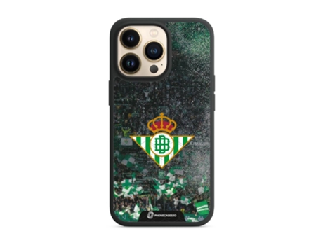 Funda PHONECASES3D iPhone 13 Pro - Oficial Real Betis Fc (Piel Sintética - Negro)