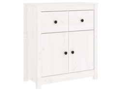 Aparador 70x35x80 cm Madera Maciza de Pino Blanco MAISON EXCLUSIVE