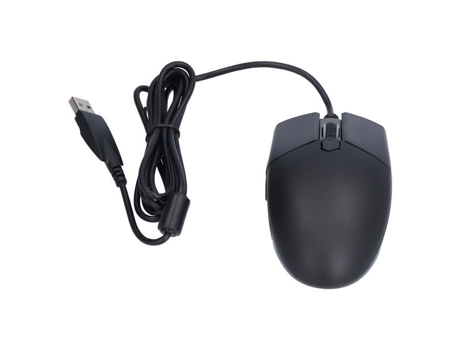 HURRISE Ratón para juegos de ordenador Luz de respiración USB Teclado de ordenador ajustable portátil