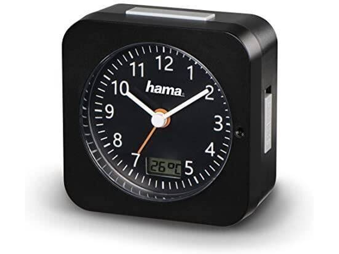 Despertador Radiocontrolado “Multi” Negro HAMA 00186448